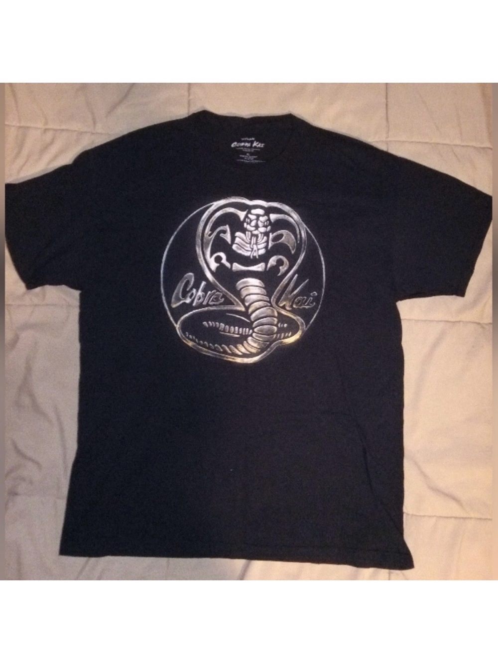 Cobrai Kai Black Short Sleeve T Shirt THE KARATE KID TV SHOW Shirt Men’s XL